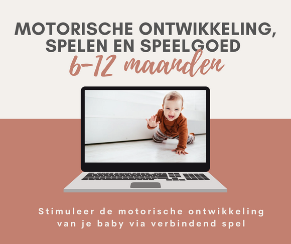 Online cursus 'Motorische ontwikkeling, spelen en speelgoed | 6 tot 12 maanden'